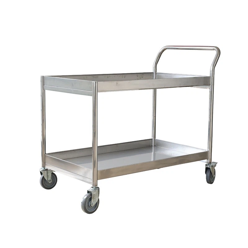 SYSBEL 2-Tier Stainless Steel Laboratory Cart On Wheels factory