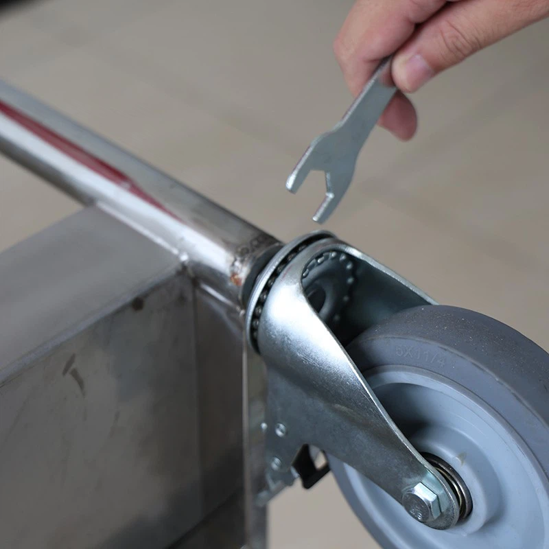 SYSBEL 2-Tier Stainless Steel Laboratory Cart On Wheels high quality